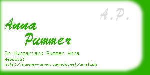 anna pummer business card